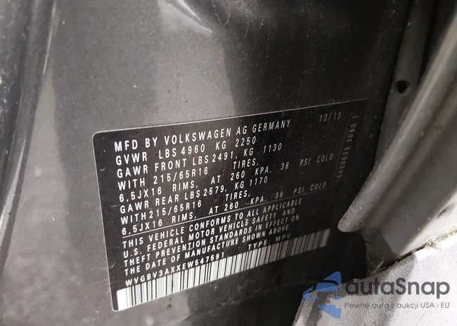 WVGBV3AXXEW547591: 44636627