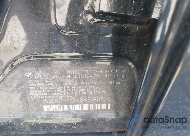 WBAPM73589E190873: 44636023