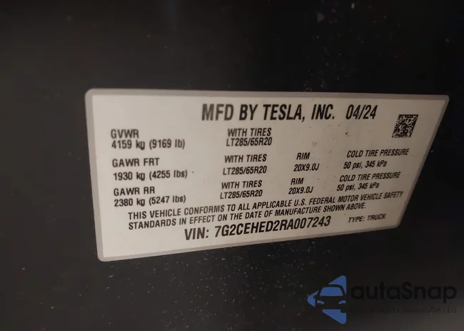 7G2CEHED2RA007243: 44637124