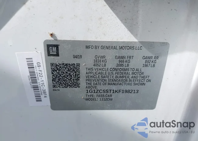 1G1ZC5ST1KF198213: 44637183