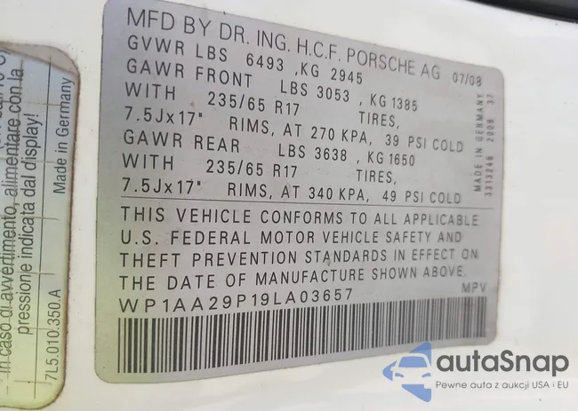 WP1AA29P19LA03657: 44639554