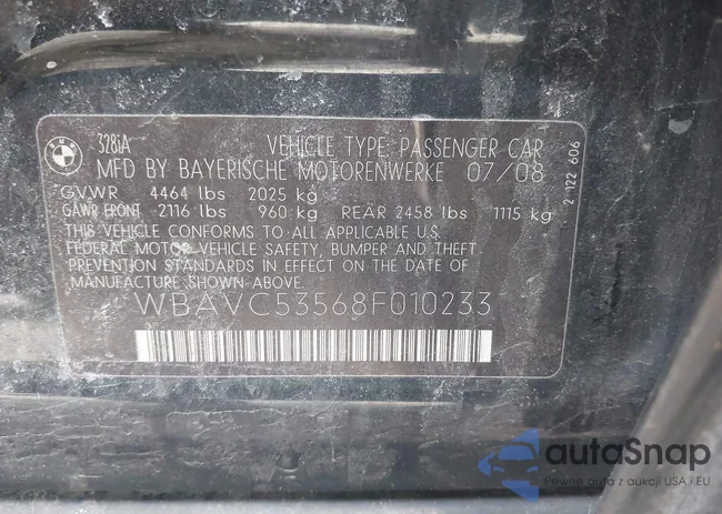 WBAVC53568F010233: 44639691