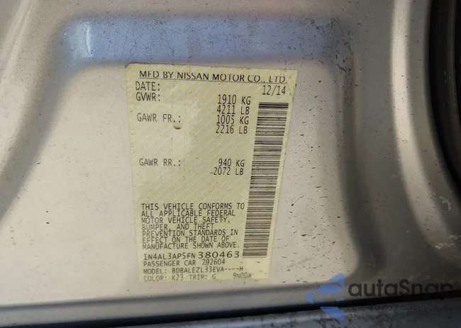 1N4AL3AP5FN380463: 44639859