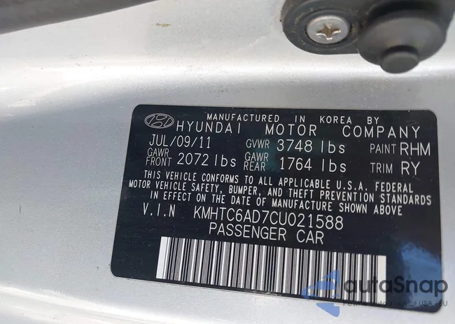 KMHTC6AD7CU021588: 44639887