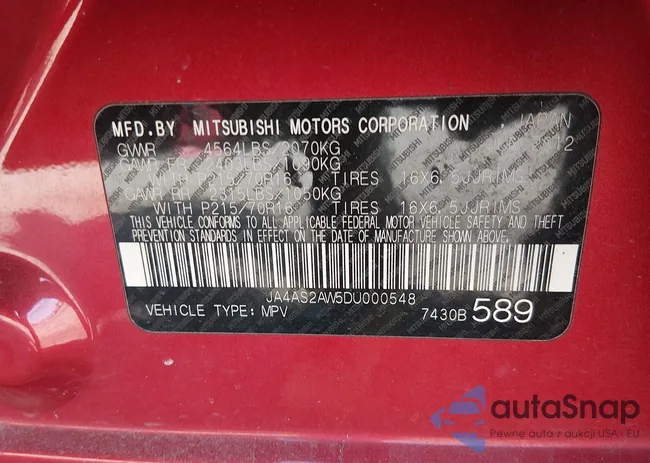 JA4AS2AW5DU000548: 44639924