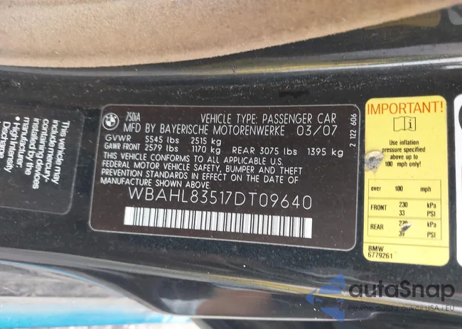 WBAHL83517DT09640: 44640607