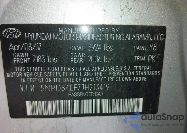 5NPD84LF7JH213419: 44640905