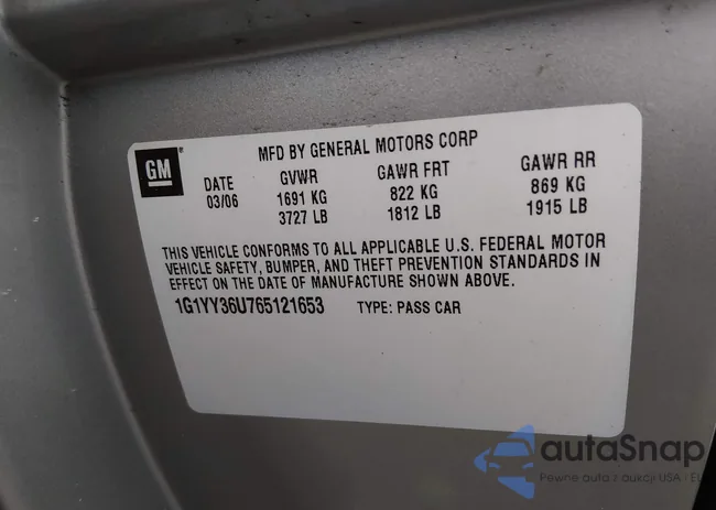 1G1YY36U765121653: 44640950