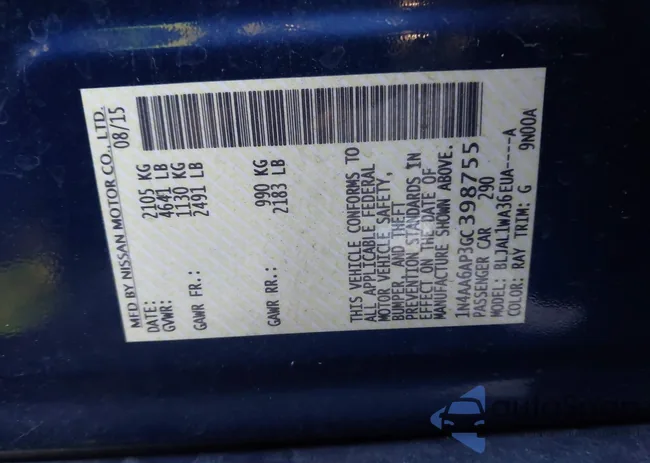 1N4AA6AP3GC398755: 44640047