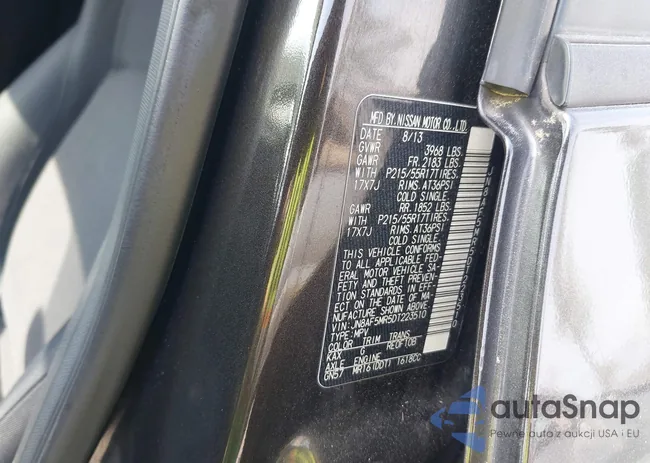 JN8AF5MR5DT223510: 44641503