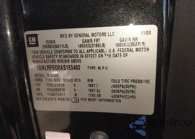 1GNLRFED8AS153482: 44641729