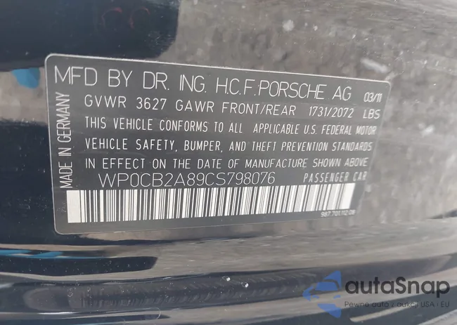 WP0CB2A89CS798076: 44641910