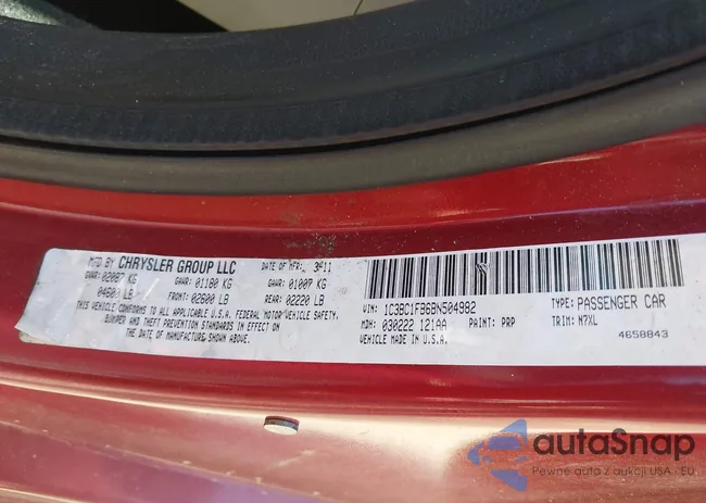 1C3BC1FB6BN504982: 44642775