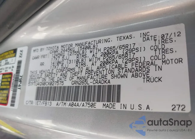 5TFTU4GN0CX027575: 44642053