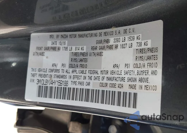 3MYDLBYV4HY159188: 44643530