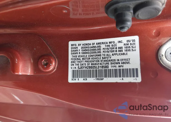 5J6YH28605L018580: 44643939