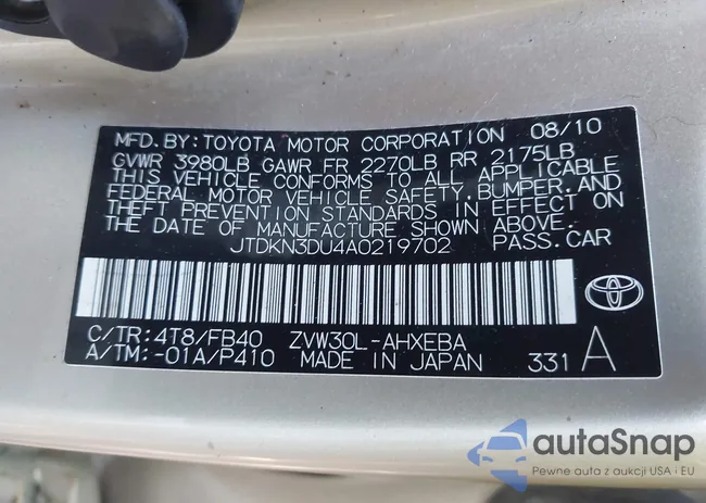 JTDKN3DU4A0219702: 44643329