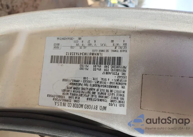 1LNHM81W34Y632812: 44643368