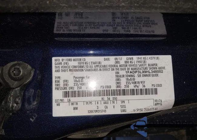 1FADP3L99HL348002: 44644677