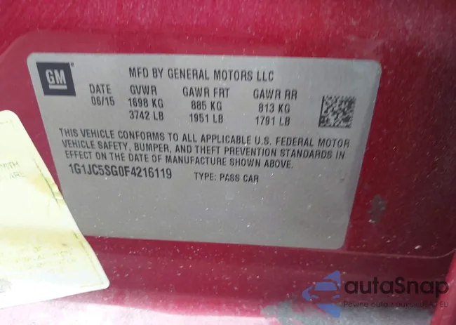 1G1JC5SG0F4216119: 44644694