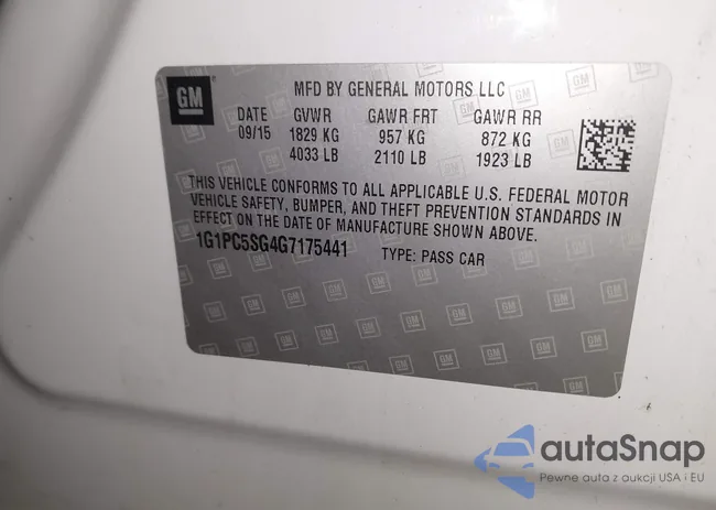 1G1PC5SG4G7175441: 44644007