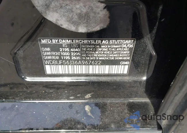 WDBUF56J36A967622: 44644310