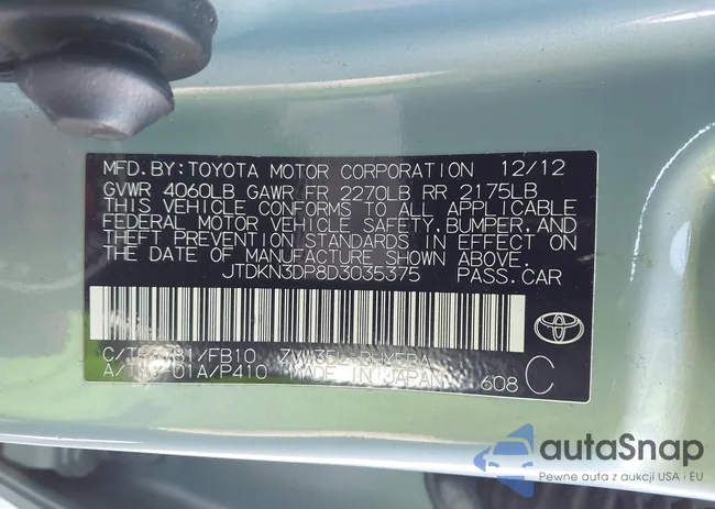 JTDKN3DP8D3035375: 44645596