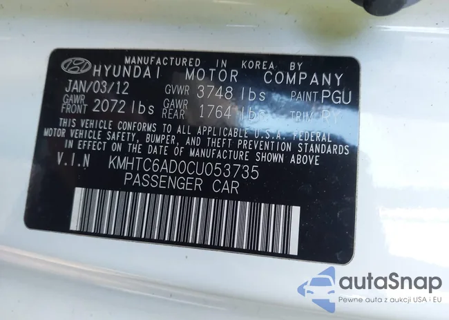 KMHTC6AD0CU053735: 44645830