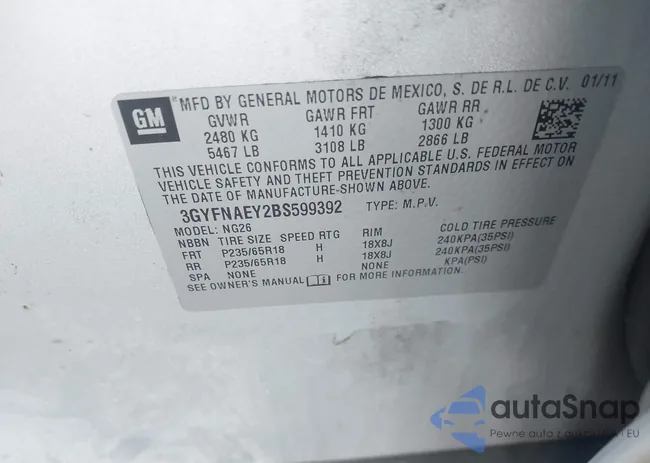 3GYFNAEY2BS599392: 44645860