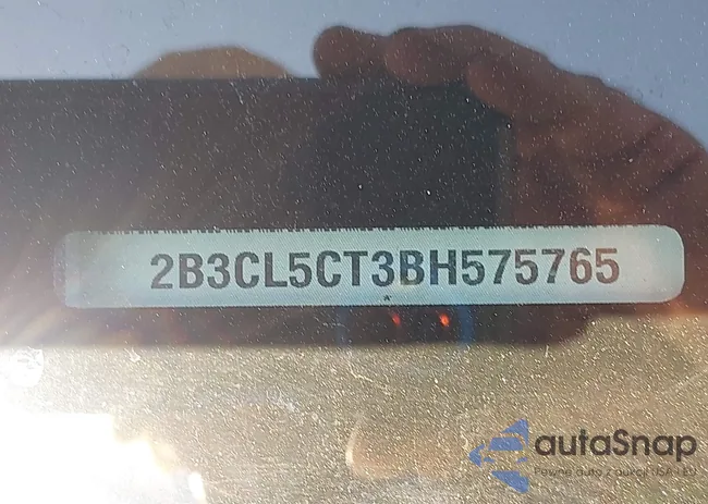 2B3CL5CT3BH575765: 44646804