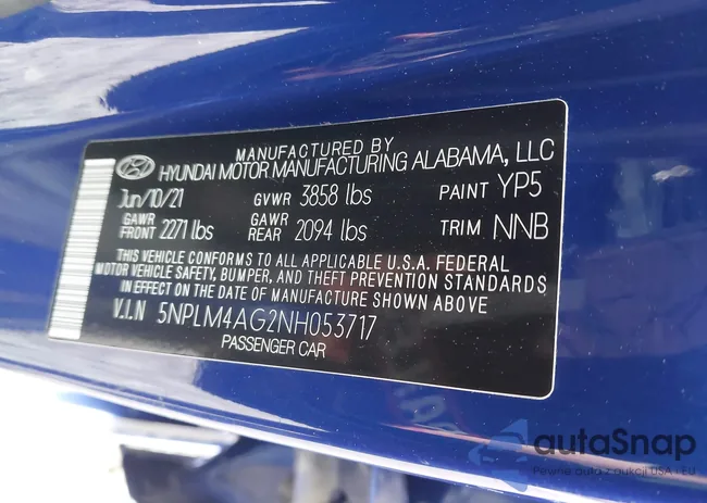 5NPLM4AG2NH053717: 44646129