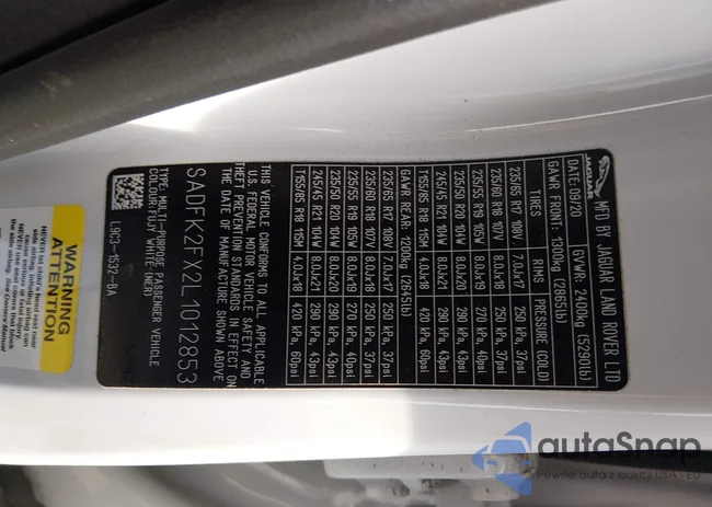 SADFK2FX2L1012853: 44646182