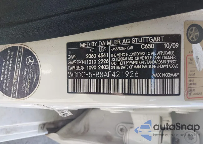 WDDGF5EB8AF421926: 44647772