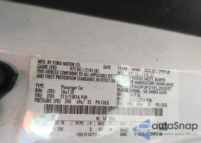 1FADP3F21EL202557: 44648749