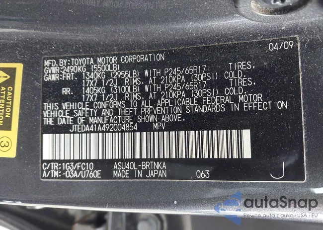 JTEDA41A492004854: 44648902