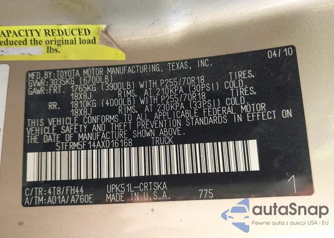 5TFRM5F14AX016168: 44648145