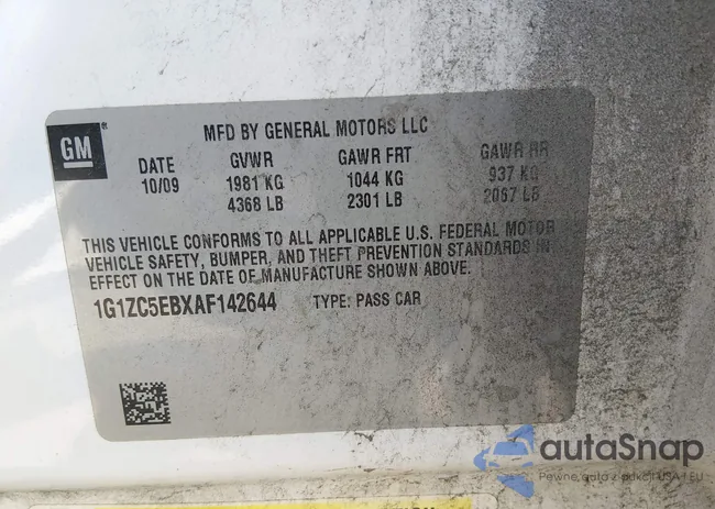 1G1ZC5EBXAF142644: 44649951