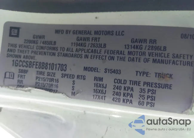 1GCCSBFE8B8101703: 44650760