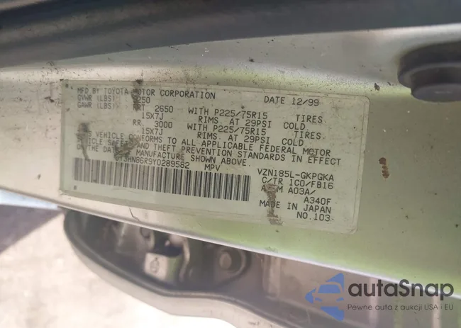 JT3HN86R9Y0289582: 44650811