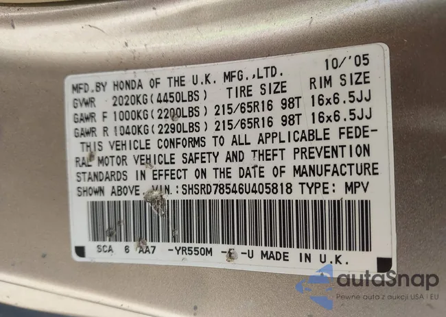 SHSRD78546U405818: 44650825