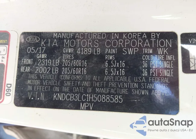 KNDCB3LC1H5088585: 44650202