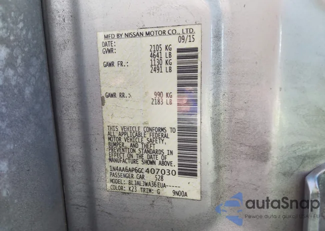 1N4AA6AP6GC407030: 44651744