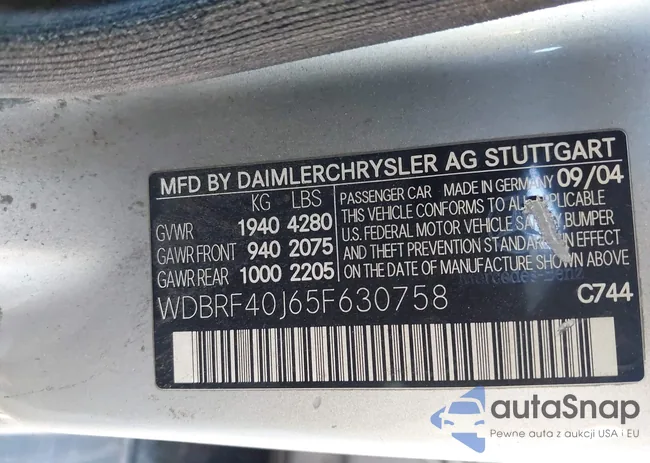 WDBRF40J65F630758: 44651767