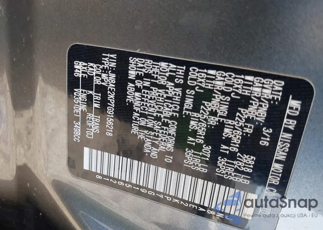 JN8AE2KP7G9156218: 44651220