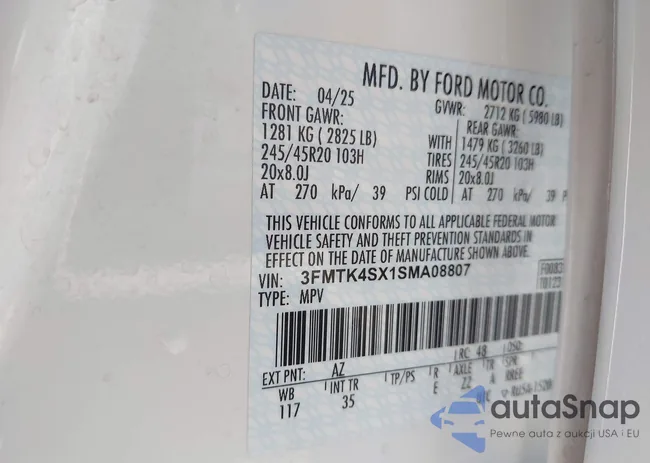 3FMTK4SX1SMA08807: 44651353