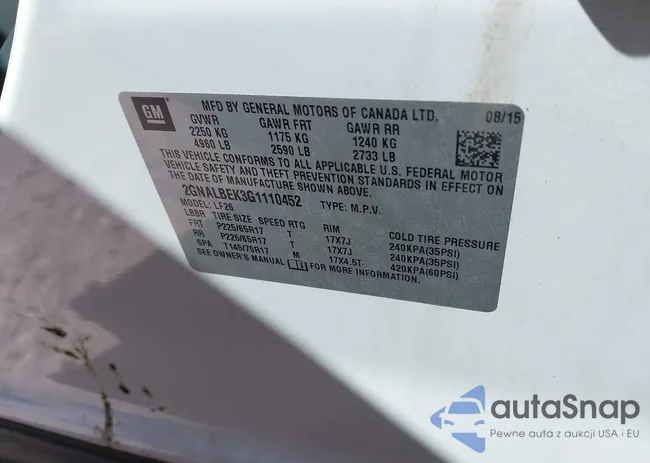 2GNALBEK3G1110452: 44652168