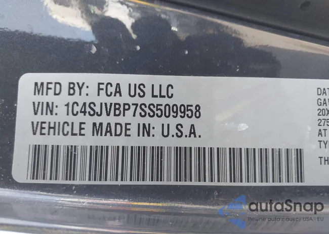 1C4SJVBP7SS509958: 44658769