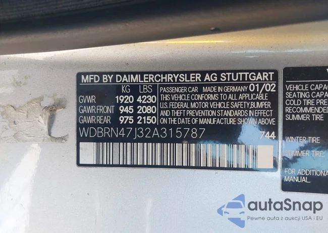 WDBRN47J32A315787: 44659434