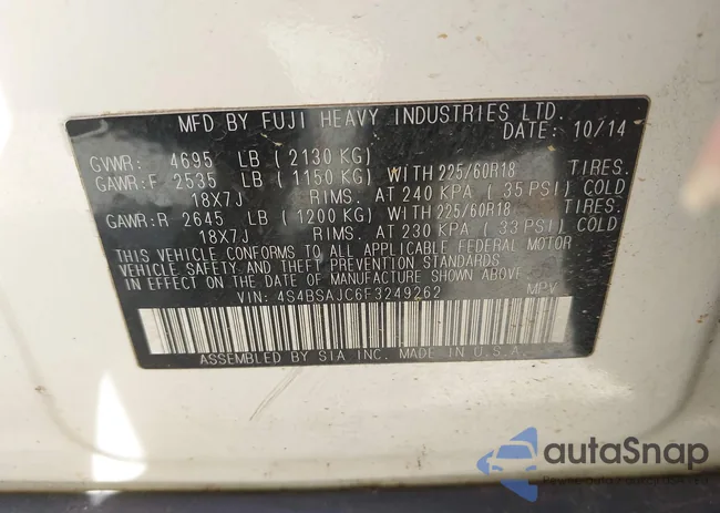 4S4BSAJC6F3249262: 44659917