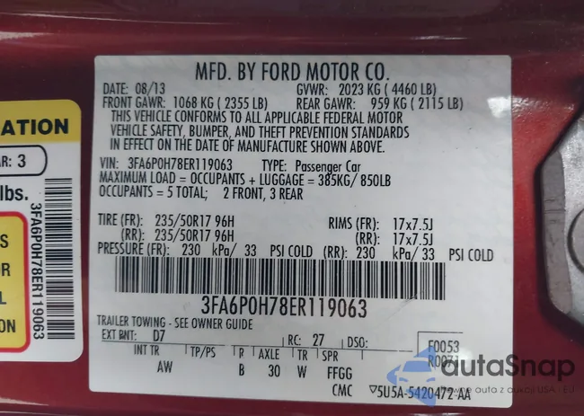 3FA6P0H78ER119063: 44660785